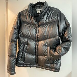 Columbia Women's Shiny Black Puffer Jacket Sz.L